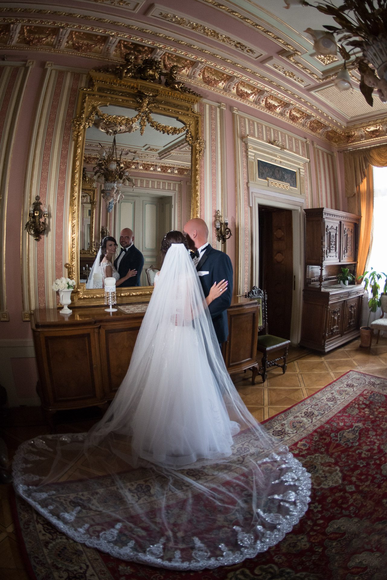 Pałac Ditla — plener ślubny – fotograf Częstochowa