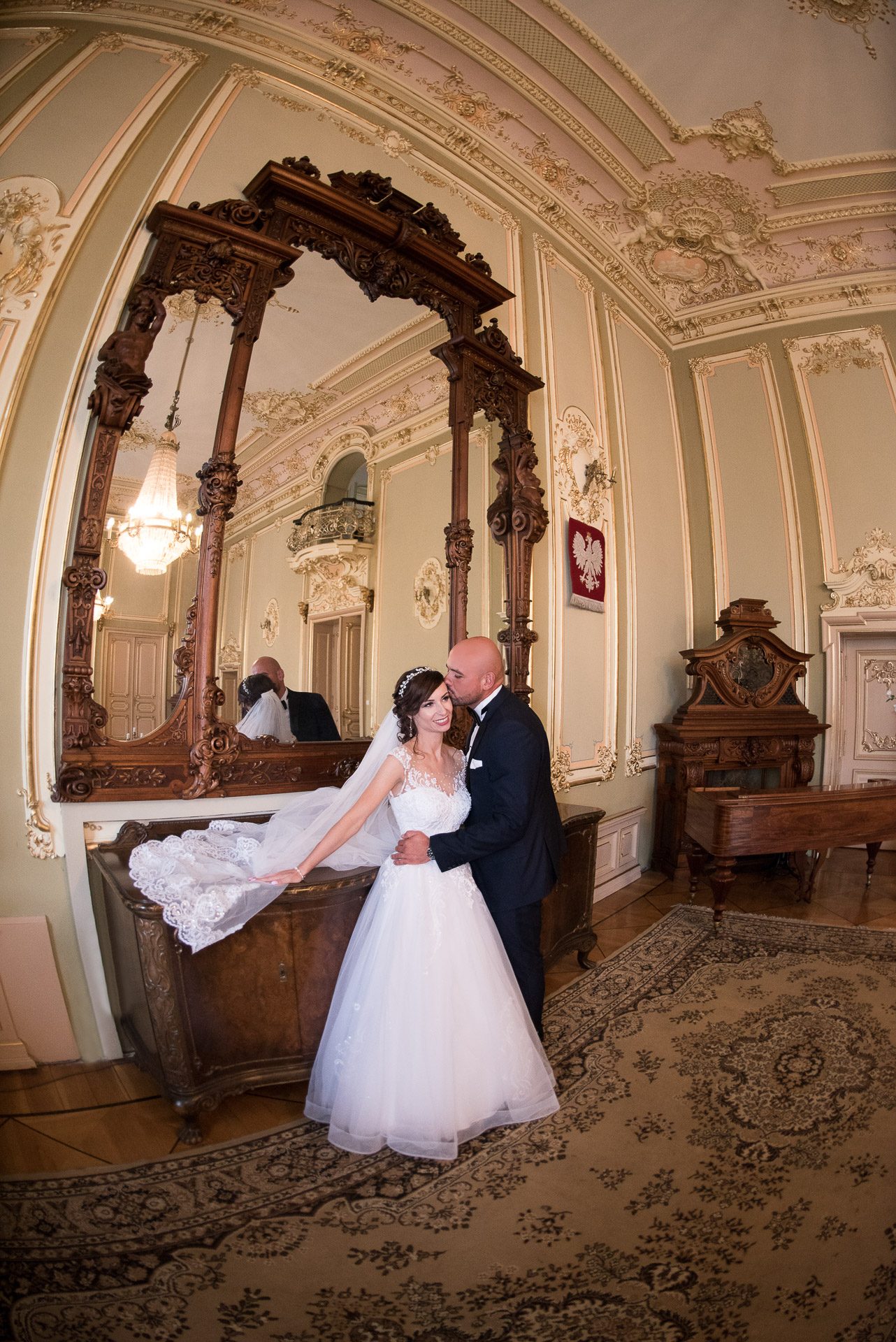 Pałac Ditla — plener ślubny – fotograf Częstochowa