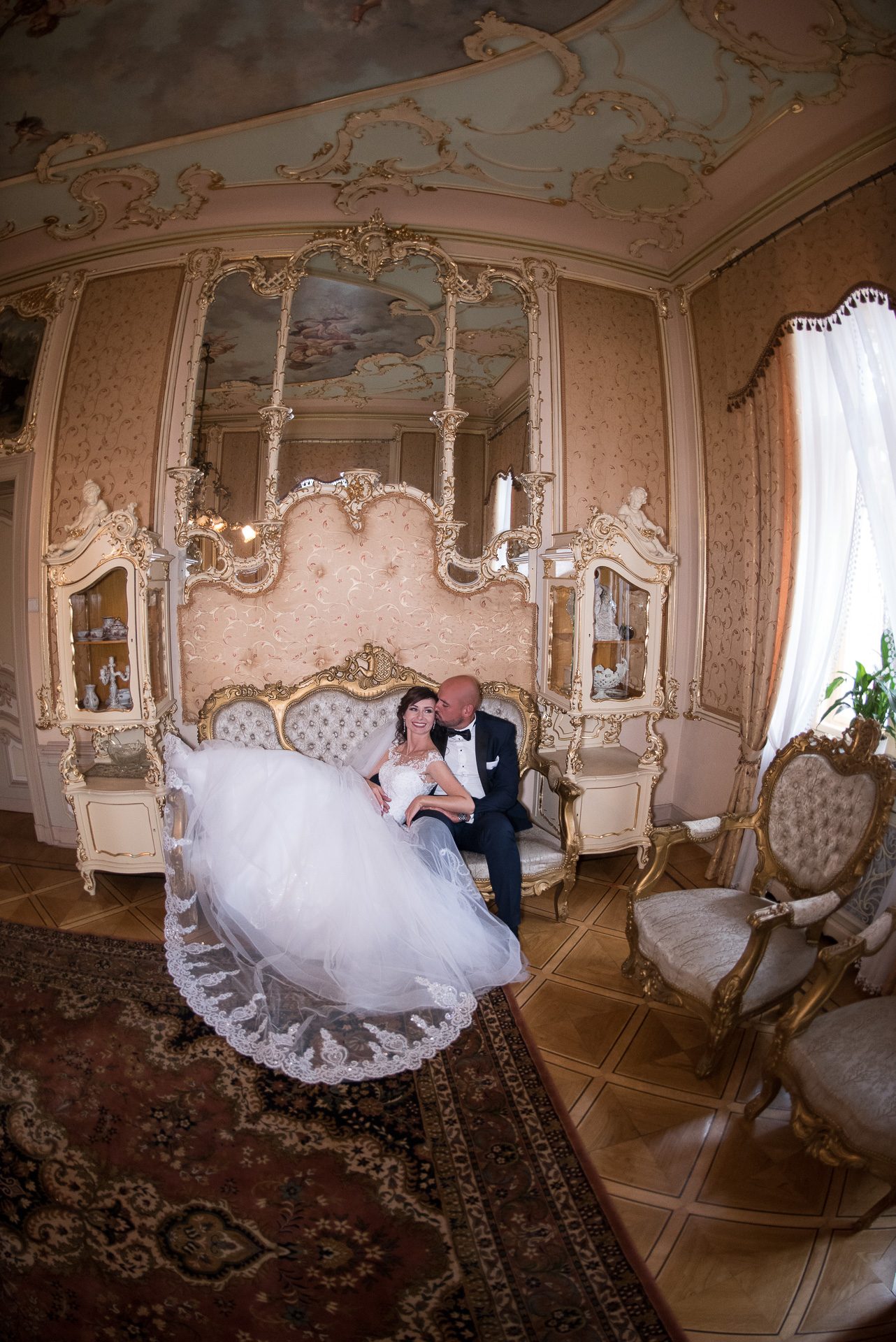 Pałac Ditla — plener ślubny – fotograf Częstochowa