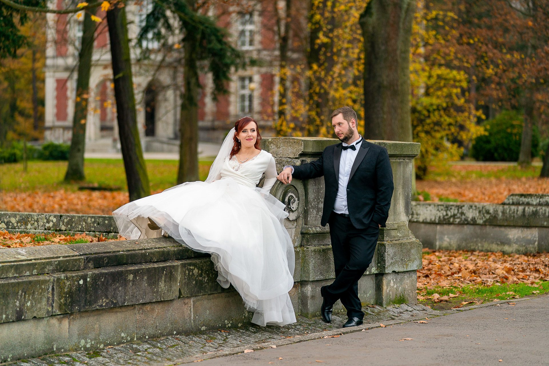 Pałac Kawalera — plener ślubny – fotograf Częstochowa